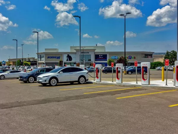 Tesla Supercharger Site in Markham, ON, Canada